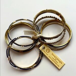 NWT bangle bangle by Amrita Singh Gold and Blue Bangle Set

3002